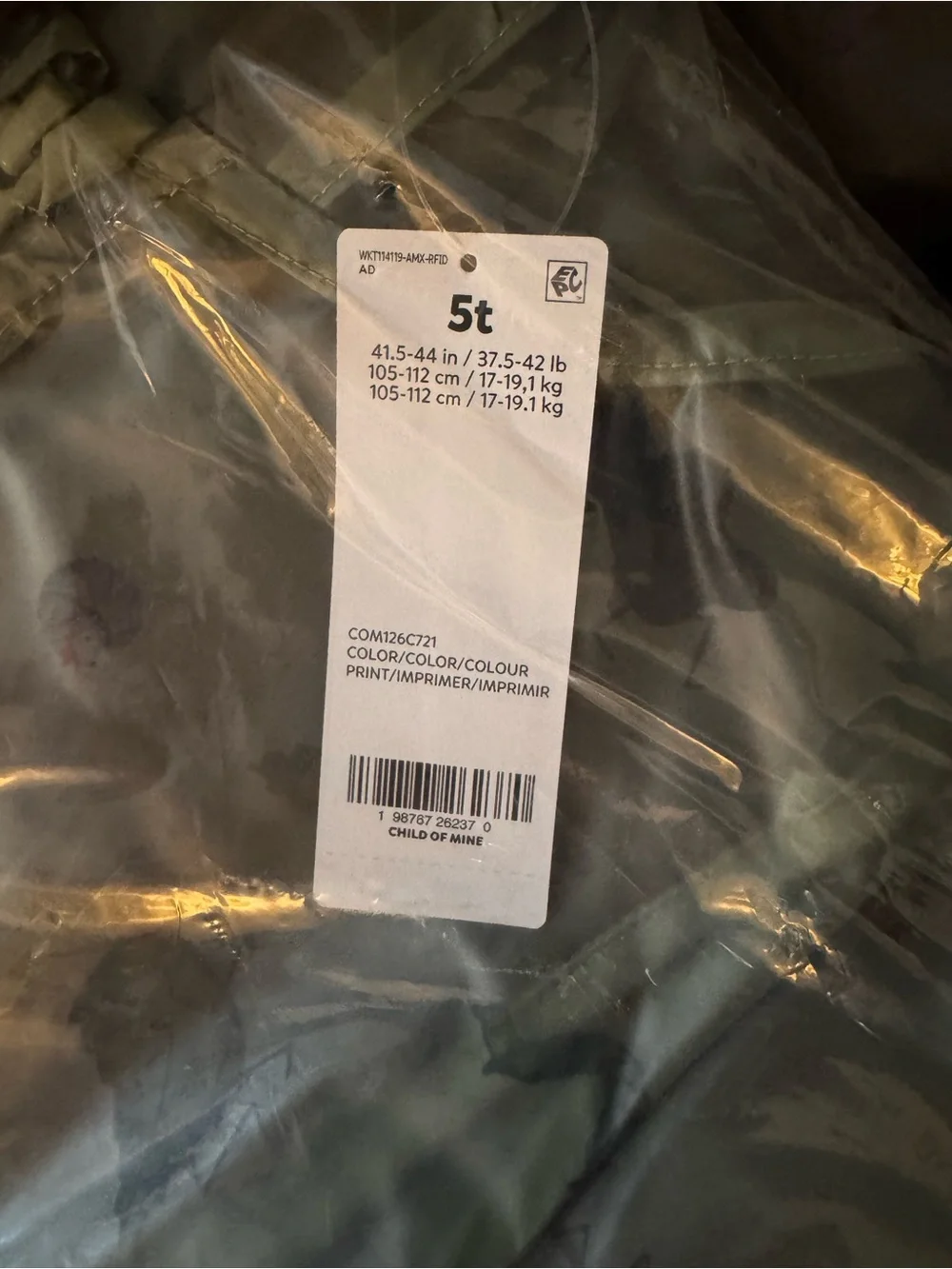 Green Bug Print Raincoat with Hood